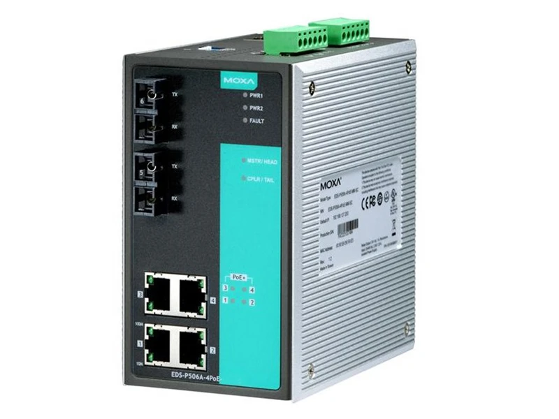 Port Moxa Eds P A Poe End Striyel Poe Switch